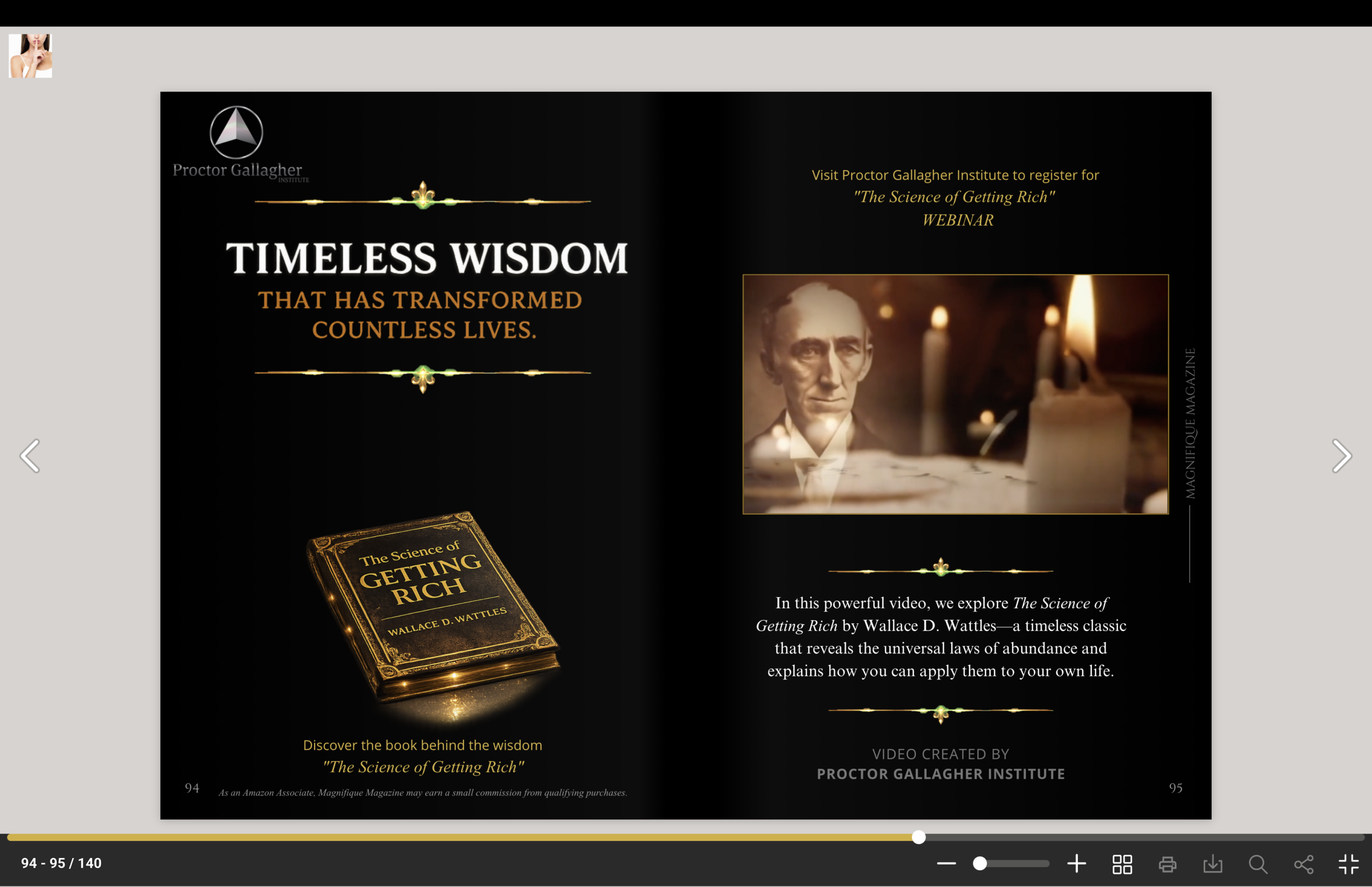 Magnifique Magazine Step Two – The Science of Getting Rich.